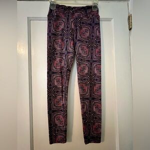 LuLaRoe One Size Multicolor Patterned Leggings.